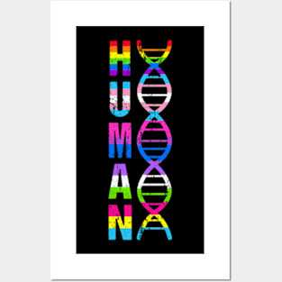 Human DNA Pride Month LGBTQ+ LGBT Posters and Art